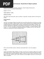 Geometria da transformação Homotetia de figuras planas