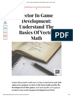 Vector in Game Development - Understand The Basics of Vector Math