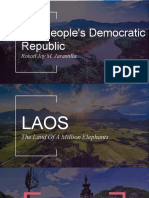 Lao People's Democratic Republic: Roscel Joy M. Jarantilla