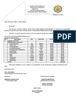 Budgetary Requirements Regional Techno 2019