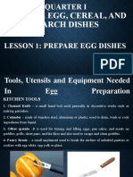 Prepare Egg, Cereal, and Starch Dishes: Quarter I