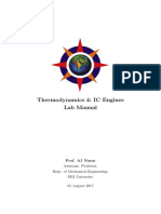 Thermodynamics & IC Engines Lab Manual