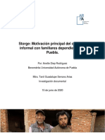 Storge: Motivación Principal de Los Cuidadores Informales en Puebla
