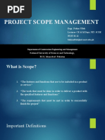 Project Scope Management