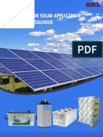 Batteries For Solar Application Product Catalogue