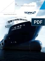 Caspian Qala: 73.6 M - 6250 BHP - DP 2 - Platform Supply Vessel