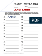 Planet Earth: Vocabulary Building