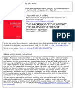 Journalistic Research Importance of Internet