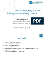 Current Good Manufacturing Practice & Drug Manufacturing Quality
