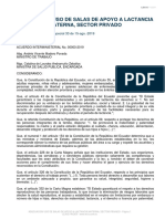 AM No. 3 INSTRUCTIVO ADECUACION SALAS DE APOYO A LA LACTANCIA MATERNA