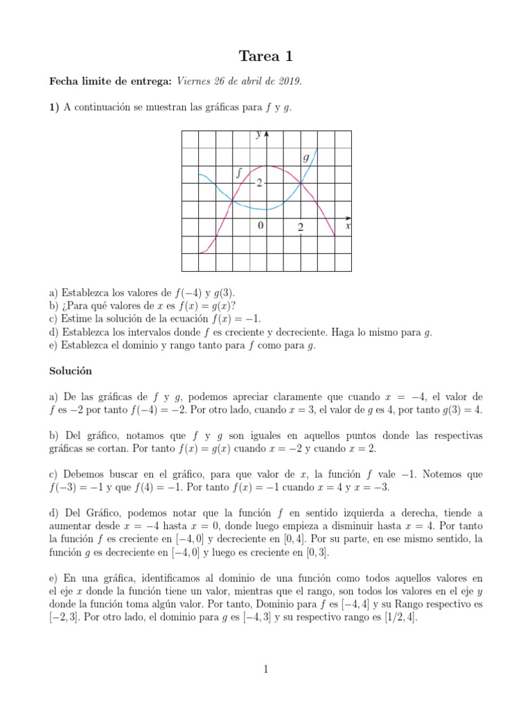 Solucion Taller1 Pendiente Funcion Matematicas
