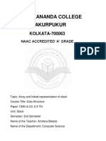 Array and Linked Representation of Stack - CompSC