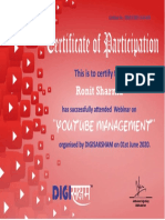 Certificate of Participation: Authorised Signatory Digisaksham