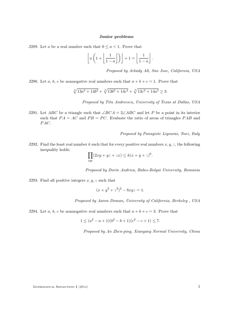 Mr Year 14 Problem Column Pdf Triangle Square Root