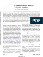 Dilatancy and Friction Angles Based On in Situ Soil Conditions