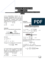 MRU y MRUV Ejercicios Resueltos PDF