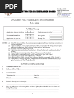 Application Form For Upgrading of Contractors - 0