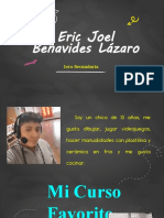 Mi Presentación Eric Joel Benavides Lázaro