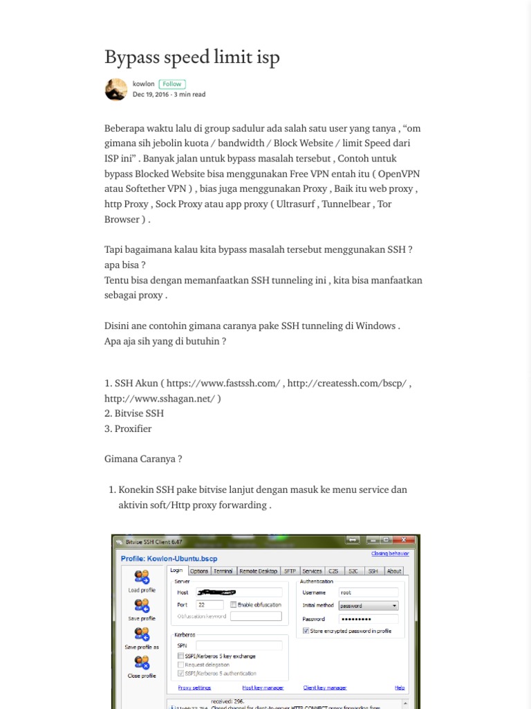 Tutorial Bypass Speed Limit Isp Sadulur Medium PDF