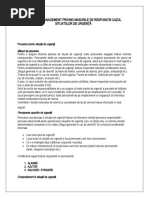 Planul de Management Privind Masurile de Răspuns În Cazul Situatiilor de Urgenţă