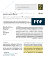 Contribution of Nitrogen From Urea Applied at Different Rates and