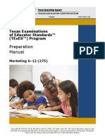 Preparation Manual: Texas Examinations of Educator Standards™ (Texes™) Program