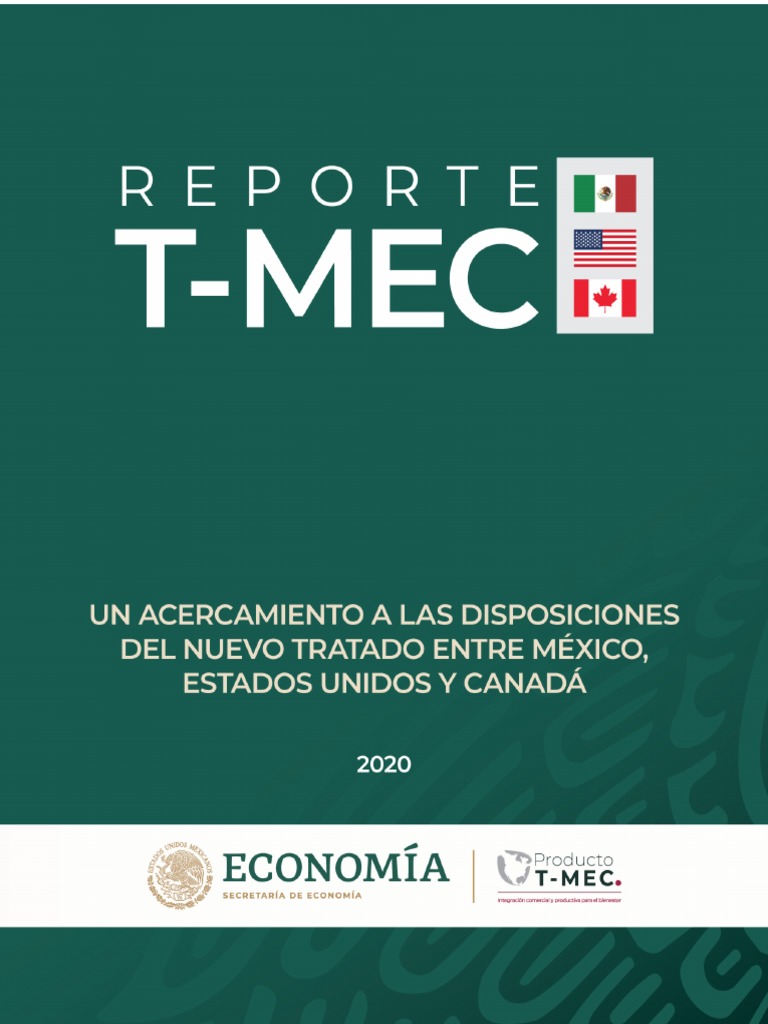Publicacion Reporte T MEC 2020 Consolidado | PDF | Tratado de Libre ...