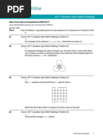 Aops Community 2017 Canadian Open Math Challenge