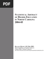 NC Higher Education Statistical Abstract 2004-2005