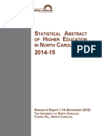 NC Higher Education Statistical Abstract 2014-2015