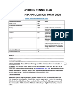 Ytc Membership Application Form 2020