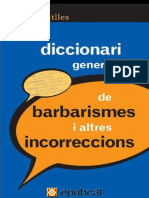 Diccionari General de Barbarismes - Joan Miravitlles. 310 Págs PDF