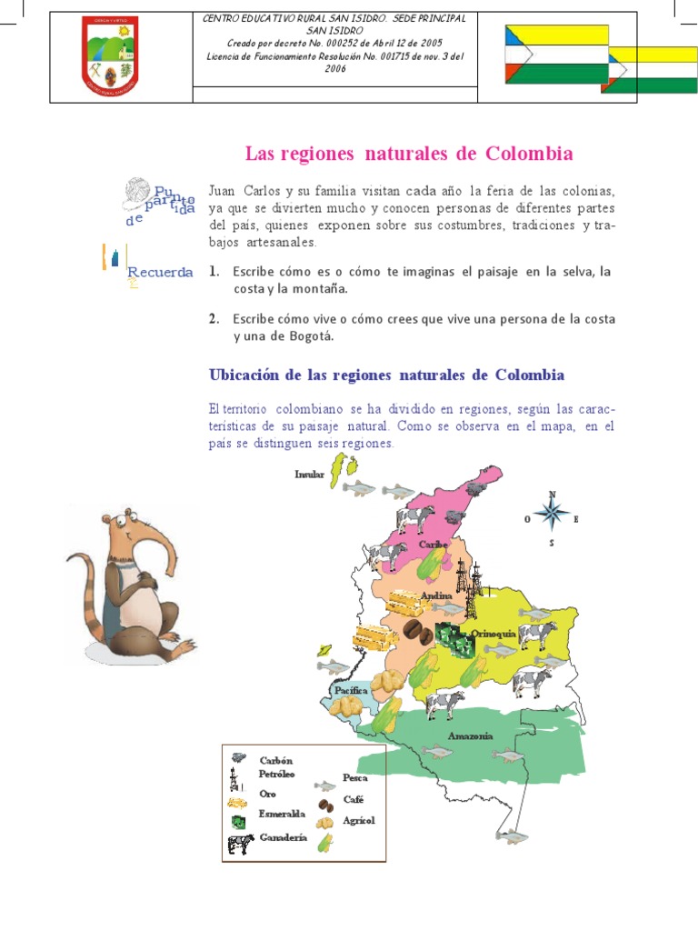 12 Regiones Naturales de Colombia | Descargar gratis PDF | Colombia ...