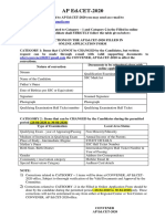 AP Ed - CET-2020: Type of Examination Local Area Status