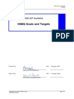 HSEQ Goals and Targets: OMV-EP Guideline