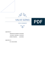 Valve Sizing: Cepde Assignment