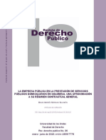 La empresa pública y su régimen contractual en servicios públicos