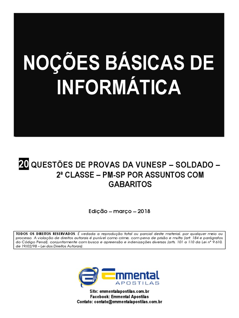 Nocoes Basicas de Informatica | PDF | Microsoft Windows | Windows 7