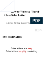 How To Write A World-Class Sales Letter: A Simple 12-Step System That Works