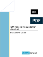 Ibm Rational Requisitepro V2003.06: Evaluators' Guide