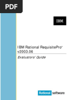 Ibm Rational Requisitepro V2003.06: Evaluators' Guide