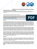 SPE/IADC-168954-MS The First Application of Whole Process Underbalanced Drilling in Ultradeep Horizontal Well in Tarim Oilfield