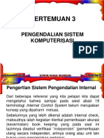 Pertemuan 3: Pengendalian Sistem Komputerisasi