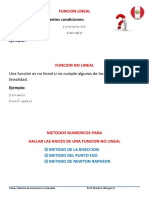 Metodos Iterativos para Ecuaciones No Lineales