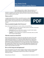 Why Consider Slos?: Michigan Department of Education Measuring Student Growth: An Introduction To Slos-1