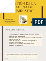 Gestión cadena suministro evaluación nivel servicio