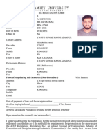 Ravi Kumar registration form