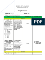Budgeted-Lesson Plan MIL