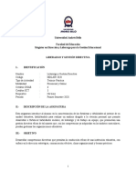 MDL609 Liderazgo y Gestión Directiva Progr 2020 - 2