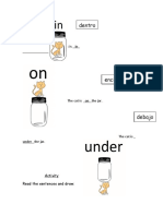 Cat location prepositions activity